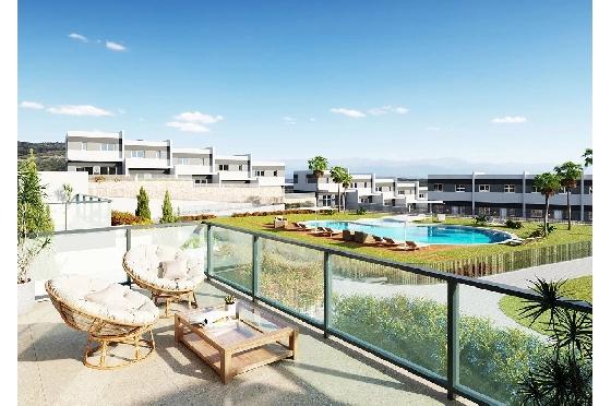 Reihenhaus in Finestrat zu verkaufen, Wohnfläche 256 m², Zustand Erstbezug, Klimaanlage, 3 Schlafzimmer, 2 Badezimmer, Pool, ref.: HA-FIN-381-R02-1