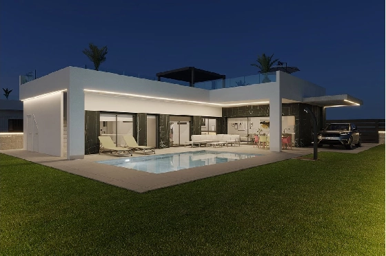 Villa in Algorfa zu verkaufen, Espace de vie 318 m², Zustand Erstbezug, Terrain 455 m², 3 Chambres &agrave; coucher, 2 Badezimmer, Pool, ref.: HA-ARN-140-E04-3