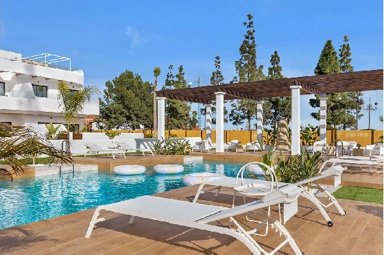 Etagen Apartment in Los Alcazares zu verkaufen, Espace de vie 102 m², Zustand Erstbezug, 3 Chambres &agrave; coucher, 2 Badezimmer, Pool, ref.: HA-LAN-436-A02-7