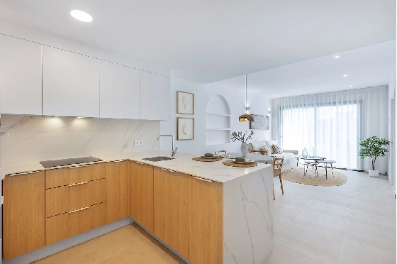 Penthouse Apartment in Los Alcazares zu verkaufen, Espace de vie 137 m², Zustand Erstbezug, 2 Chambres &agrave; coucher, 2 Badezimmer, Pool, ref.: HA-LAN-436-A03-11