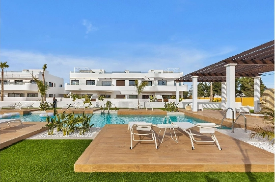 Penthouse Apartment in Los Alcazares zu verkaufen, Espace de vie 137 m², Zustand Erstbezug, 2 Chambres &agrave; coucher, 2 Badezimmer, Pool, ref.: HA-LAN-436-A03-4
