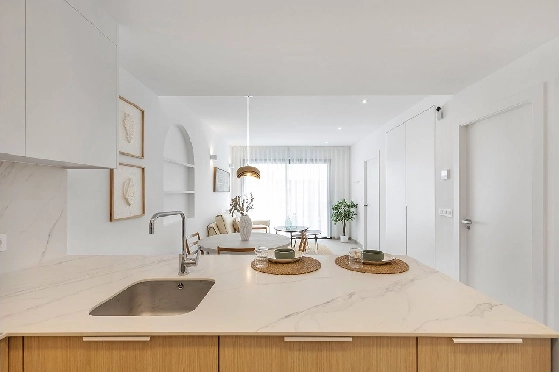 Penthouse Apartment in Los Alcazares zu verkaufen, Espace de vie 137 m², Zustand Erstbezug, 2 Chambres &agrave; coucher, 2 Badezimmer, Pool, ref.: HA-LAN-436-A04-12