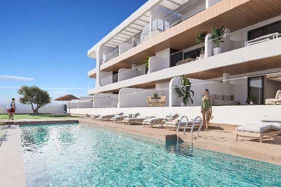 Penthouse Apartment in Benijofar zu verkaufen, Espace de vie 182 m², Zustand Erstbezug, 3 Chambres &agrave; coucher, 2 Badezimmer, Pool, ref.: HA-BNN-319-A02-1