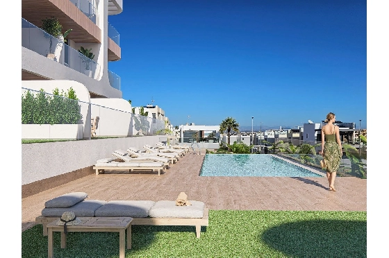Penthouse Apartment in Benijofar zu verkaufen, Espace de vie 182 m², Zustand Erstbezug, 3 Chambres &agrave; coucher, 2 Badezimmer, Pool, ref.: HA-BNN-319-A02-2