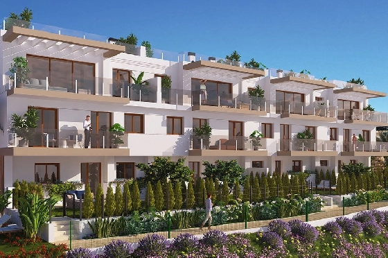 Reihenhaus in La Nucia zu verkaufen, Wohnfläche 157 m², Zustand Erstbezug, Klimaanlage, 4 Schlafzimmer, 3 Badezimmer, Pool, ref.: HA-LNN-130-R01-2