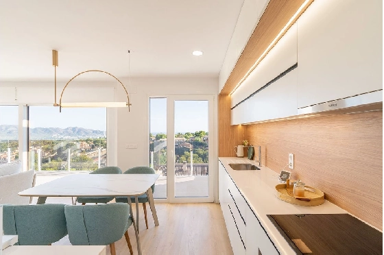Reihenhaus in La Nucia zu verkaufen, Wohnfläche 157 m², Zustand Erstbezug, Klimaanlage, 4 Schlafzimmer, 3 Badezimmer, Pool, ref.: HA-LNN-130-R01-9