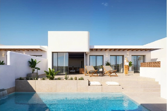 Villa in Dolores zu verkaufen, Espace de vie 130 m², Zustand Erstbezug, Terrain 186 m², 3 Chambres &agrave; coucher, 2 Badezimmer, Pool, ref.: HA-DON-142-R01-1