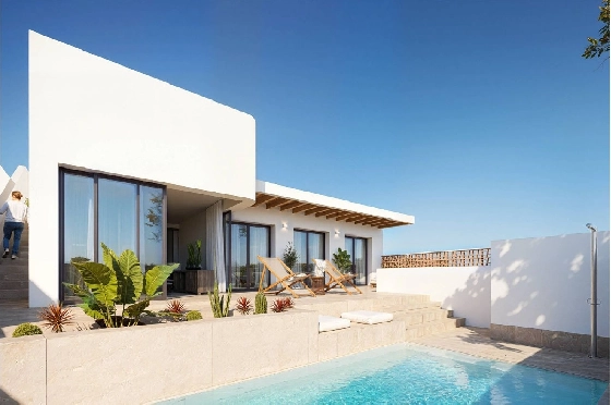 Villa in Dolores zu verkaufen, Espace de vie 130 m², Zustand Erstbezug, Terrain 186 m², 3 Chambres &agrave; coucher, 2 Badezimmer, Pool, ref.: HA-DON-142-R01-2