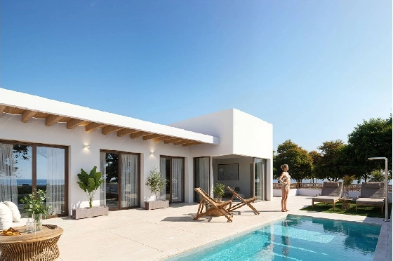 Villa in Dolores zu verkaufen, Espace de vie 130 m², Zustand Erstbezug, Terrain 186 m², 3 Chambres &agrave; coucher, 2 Badezimmer, Pool, ref.: HA-DON-142-R01-3