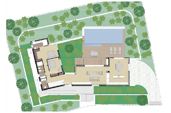 Villa in Javea zu verkaufen, Espace de vie 300 m², Baujahr 2026, Klimaanlage, Terrain 1000 m², 3 Chambres &agrave; coucher, 3 Badezimmer, Pool, ref.: AM-12658DA-6