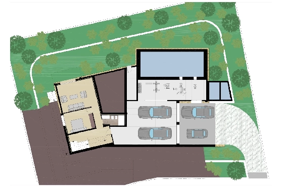 Villa in Javea zu verkaufen, Espace de vie 300 m², Baujahr 2026, Klimaanlage, Terrain 1000 m², 3 Chambres &agrave; coucher, 3 Badezimmer, Pool, ref.: AM-12658DA-7