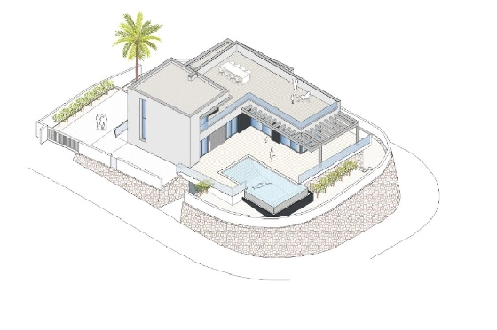 Villa in Moraira(Benimeit) zu verkaufen, Espace de vie 310 m², Terrain 817 m², 3 Chambres &agrave; coucher, 2 Badezimmer, Pool, ref.: COB-8248MOR-10535-20