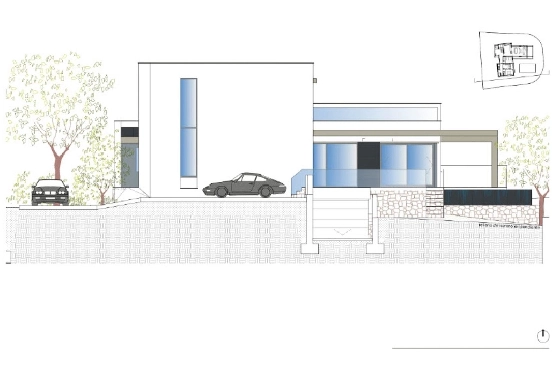 Villa in Moraira(Benimeit) zu verkaufen, Espace de vie 310 m², Terrain 817 m², 3 Chambres &agrave; coucher, 2 Badezimmer, Pool, ref.: COB-8248MOR-10535-3