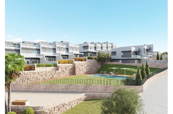 Villa in Finestrat(Balcon de Finestrat) zu verkaufen, Espace de vie 158 m², Terrain 431 m², 4 Chambres &agrave; coucher, 3 Badezimmer, Pool, ref.: TW-BREEZE-74-1