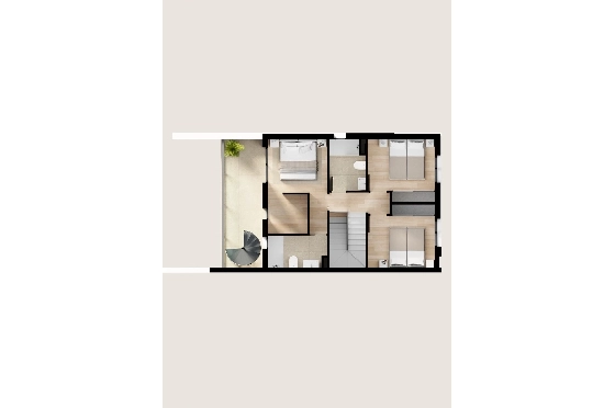 Villa in Finestrat(Balcon de Finestrat) zu verkaufen, Espace de vie 158 m², Terrain 431 m², 4 Chambres &agrave; coucher, 3 Badezimmer, Pool, ref.: TW-BREEZE-74-16