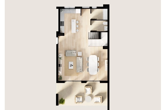 Villa in Finestrat(Balcon de Finestrat) zu verkaufen, Espace de vie 158 m², Terrain 431 m², 4 Chambres &agrave; coucher, 3 Badezimmer, Pool, ref.: TW-BREEZE-74-17