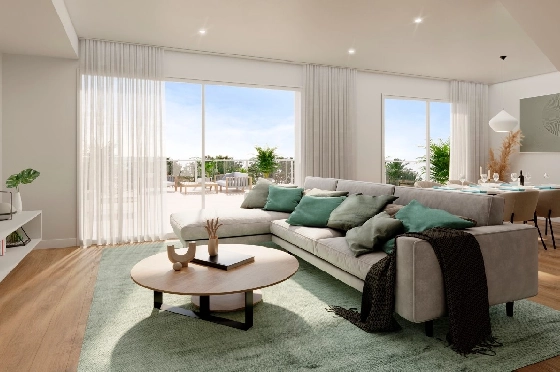 Doppelhaushälfte in Monforte Del Cid(Alenda Golf) zu verkaufen, Espace de vie 123 m², Terrain 156 m², 3 Chambres &agrave; coucher, 2 Badezimmer, Pool, ref.: TW-ALLURE-13-11