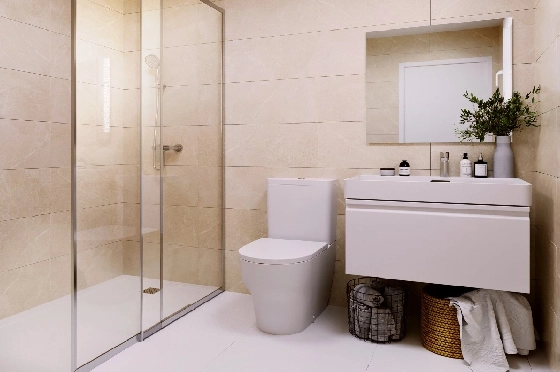 Doppelhaushälfte in Monforte Del Cid(Alenda Golf) zu verkaufen, Espace de vie 123 m², Terrain 156 m², 3 Chambres &agrave; coucher, 2 Badezimmer, Pool, ref.: TW-ALLURE-13-17