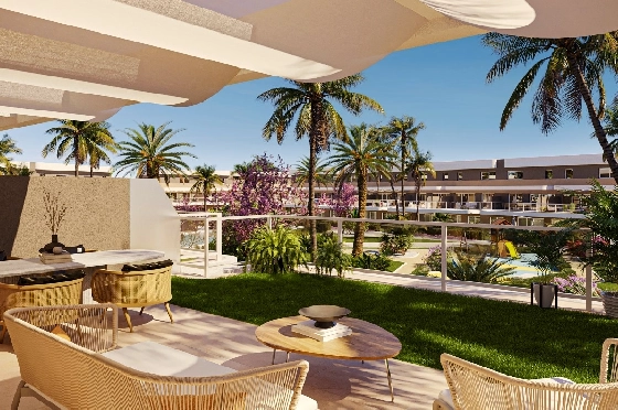 Doppelhaushälfte in Monforte Del Cid(Alenda Golf) zu verkaufen, Espace de vie 123 m², Terrain 156 m², 3 Chambres &agrave; coucher, 2 Badezimmer, Pool, ref.: TW-ALLURE-13-8