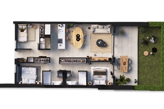 Apartment in Sant Elm zu verkaufen, Espace de vie 91 m², Terrain 125 m², 3 Chambres &agrave; coucher, 3 Badezimmer, Pool, ref.: TW-ECLIPSE-2-0-2-29
