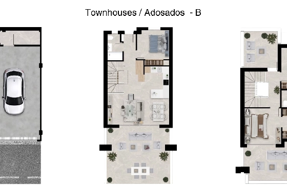 Stadthaus in La Cala De Mijas(La Cala Golf Resort) zu verkaufen, Espace de vie 208 m², Terrain 255 m², 3 Chambres &agrave; coucher, 3 Badezimmer, ref.: TW-THE-MEADOWS-4-24