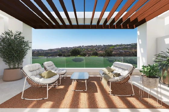 Stadthaus in La Cala De Mijas(La Cala Golf Resort) zu verkaufen, Espace de vie 208 m², Terrain 255 m², 3 Chambres &agrave; coucher, 3 Badezimmer, ref.: TW-THE-MEADOWS-4-3
