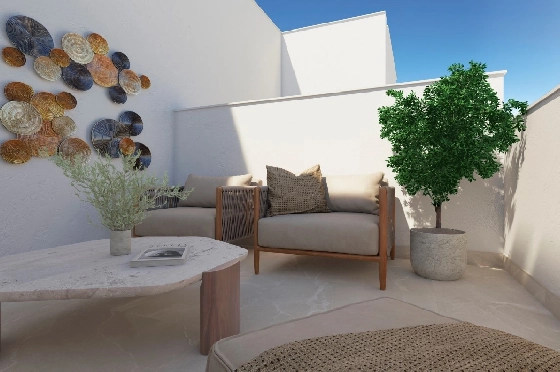 Stadthaus in La Cala De Mijas(La Cala Golf Resort) zu verkaufen, Espace de vie 208 m², Terrain 255 m², 3 Chambres &agrave; coucher, 3 Badezimmer, ref.: TW-THE-MEADOWS-4-5