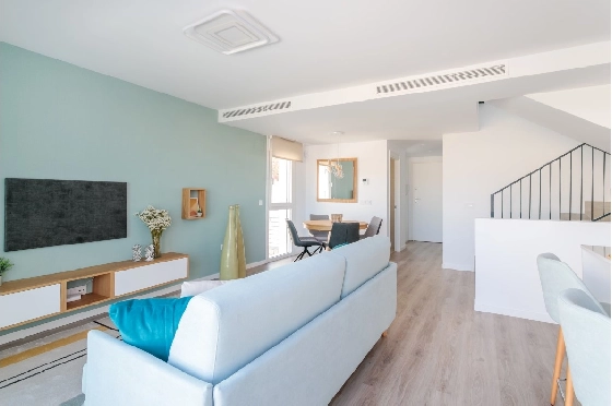 Stadthaus in Finestrat(Balcon de Finestrat) zu verkaufen, Espace de vie 118 m², Terrain 237 m², 3 Chambres &agrave; coucher, 3 Badezimmer, Pool, ref.: TW-NATURE-34-10