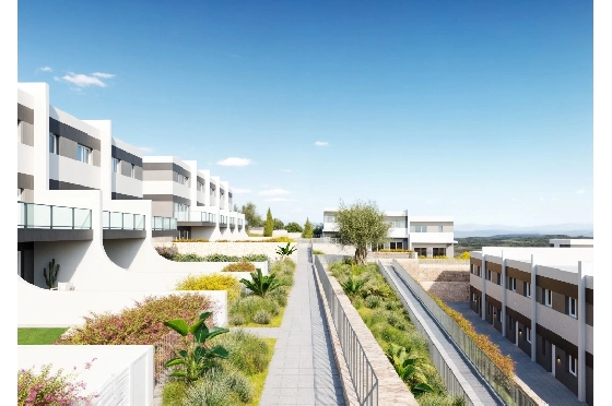 Stadthaus in Finestrat(Balcon de Finestrat) zu verkaufen, Espace de vie 118 m², Terrain 237 m², 3 Chambres &agrave; coucher, 3 Badezimmer, Pool, ref.: TW-NATURE-34-3