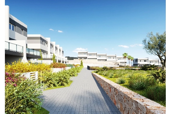 Stadthaus in Finestrat(Balcon de Finestrat) zu verkaufen, Espace de vie 118 m², Terrain 237 m², 3 Chambres &agrave; coucher, 3 Badezimmer, Pool, ref.: TW-NATURE-34-5