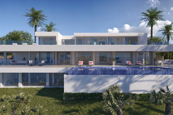 Villa in Benitachell(Cumbre del Sol) zu verkaufen, Espace de vie 506 m², Terrain 2393 m², 6 Chambres &agrave; coucher, 7 Badezimmer, Pool, ref.: VA-21294-1