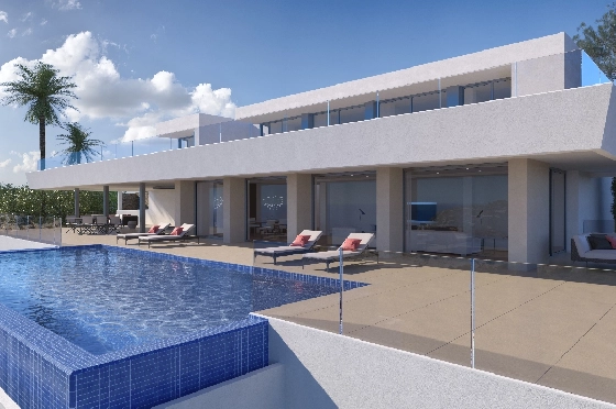Villa in Benitachell(Cumbre del Sol) zu verkaufen, Espace de vie 506 m², Terrain 2393 m², 6 Chambres &agrave; coucher, 7 Badezimmer, Pool, ref.: VA-21294-2