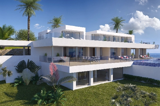 Villa in Benitachell(Cumbre del Sol) zu verkaufen, Espace de vie 506 m², Terrain 2393 m², 6 Chambres &agrave; coucher, 7 Badezimmer, Pool, ref.: VA-21294-4