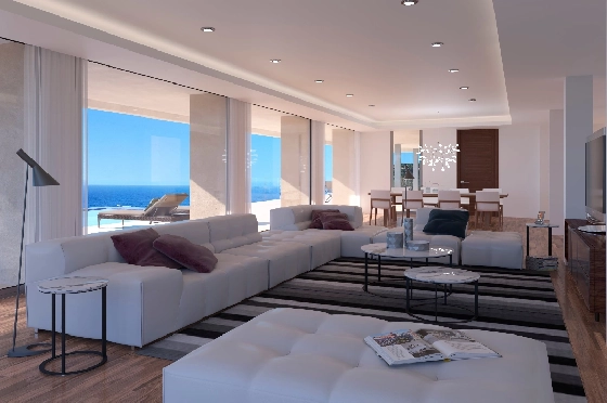 Villa in Benitachell(Cumbre del Sol) zu verkaufen, Espace de vie 506 m², Terrain 2393 m², 6 Chambres &agrave; coucher, 7 Badezimmer, Pool, ref.: VA-21294-5