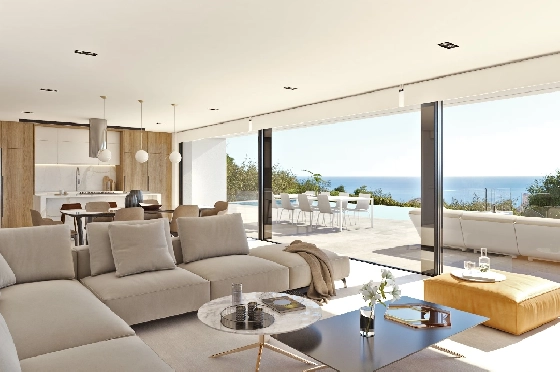 Villa in Benitachell(Cumbre del Sol) zu verkaufen, Espace de vie 313 m², Terrain 1338 m², 4 Chambres &agrave; coucher, 6 Badezimmer, Pool, ref.: VA-21558-8