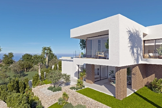 Villa in Benitachell(Cumbre del Sol) zu verkaufen, Espace de vie 253 m², Terrain 951 m², 3 Chambres &agrave; coucher, 4 Badezimmer, Pool, ref.: VA-22477-3