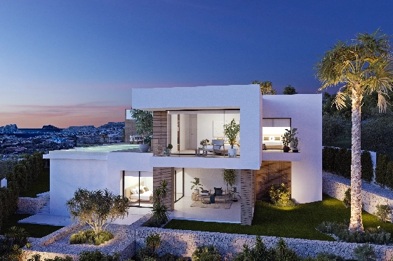 Villa in Benitachell(Cumbre del Sol) zu verkaufen, Espace de vie 253 m², Terrain 951 m², 3 Chambres &agrave; coucher, 4 Badezimmer, Pool, ref.: VA-22477-6