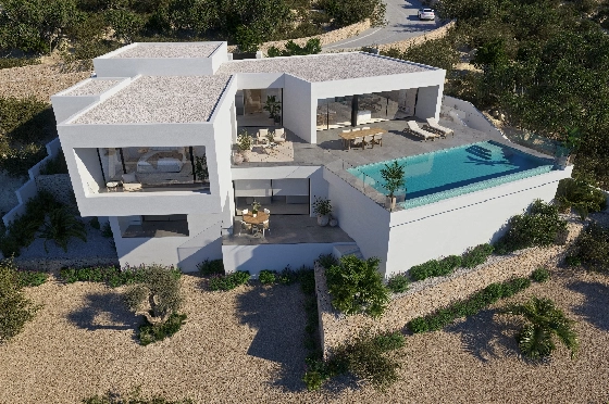 Villa in Benitachell(Cumbre del Sol) zu verkaufen, Espace de vie 266 m², Terrain 1000 m², 3 Chambres &agrave; coucher, 4 Badezimmer, Pool, ref.: VA-22487-2