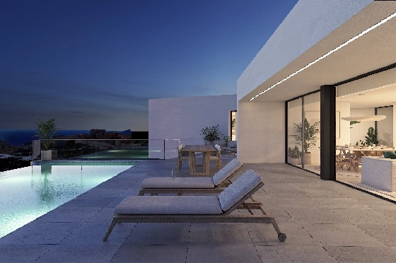 Villa in Benitachell(Cumbre del Sol) zu verkaufen, Espace de vie 266 m², Terrain 1000 m², 3 Chambres &agrave; coucher, 4 Badezimmer, Pool, ref.: VA-22487-7