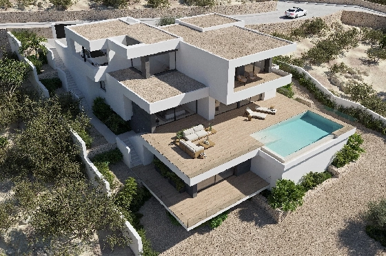 Villa in Benitachell(Cumbre del Sol) zu verkaufen, Espace de vie 272 m², Terrain 1020 m², 3 Chambres &agrave; coucher, 4 Badezimmer, Pool, ref.: VA-22646-4