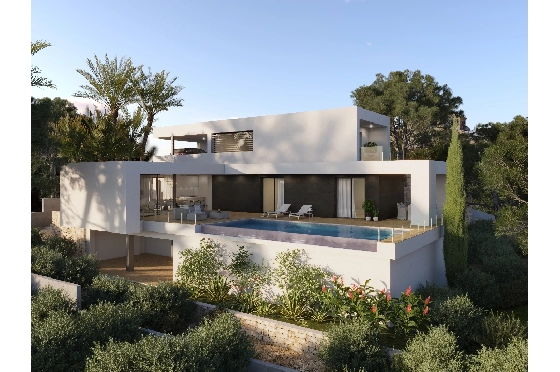 Villa in Benitachell(Cumbre del Sol) zu verkaufen, Espace de vie 190 m², Terrain 817 m², 3 Chambres &agrave; coucher, 4 Badezimmer, Pool, ref.: VA-22894-1