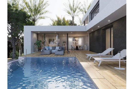Villa in Benitachell(Cumbre del Sol) zu verkaufen, Espace de vie 190 m², Terrain 817 m², 3 Chambres &agrave; coucher, 4 Badezimmer, Pool, ref.: VA-22894-3