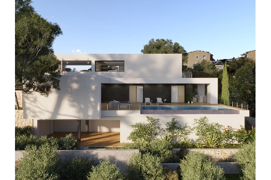 Villa in Benitachell(Cumbre del Sol) zu verkaufen, Espace de vie 190 m², Terrain 817 m², 3 Chambres &agrave; coucher, 4 Badezimmer, Pool, ref.: VA-22894-4