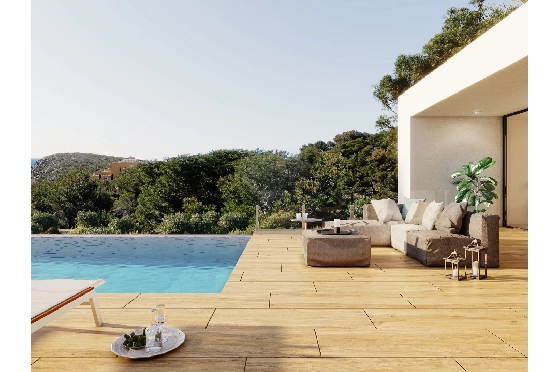 Villa in Benitachell(Cumbre del Sol) zu verkaufen, Espace de vie 190 m², Terrain 817 m², 3 Chambres &agrave; coucher, 4 Badezimmer, Pool, ref.: VA-22894-6