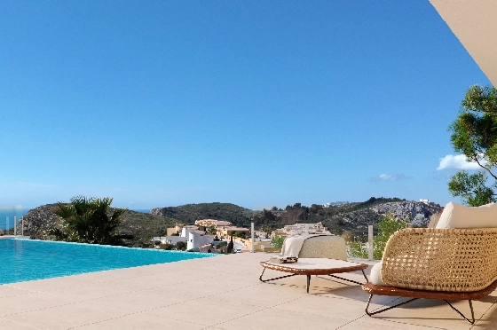 Villa in Benitachell(Cumbre del Sol) zu verkaufen, Espace de vie 215 m², Terrain 813 m², 4 Chambres &agrave; coucher, 5 Badezimmer, Pool, ref.: VA-22899-5