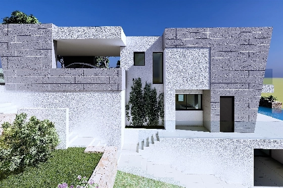 Villa in Benitachell(Benitatxell) zu verkaufen, Espace de vie 298 m², Terrain 1149 m², 3 Chambres &agrave; coucher, 4 Badezimmer, Pool, ref.: VA-22941-4