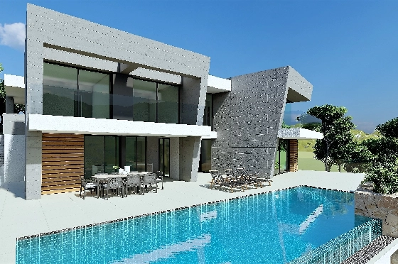 Villa in Benitachell(Benitatxell) zu verkaufen, Espace de vie 298 m², Terrain 1149 m², 3 Chambres &agrave; coucher, 4 Badezimmer, Pool, ref.: VA-22941-6