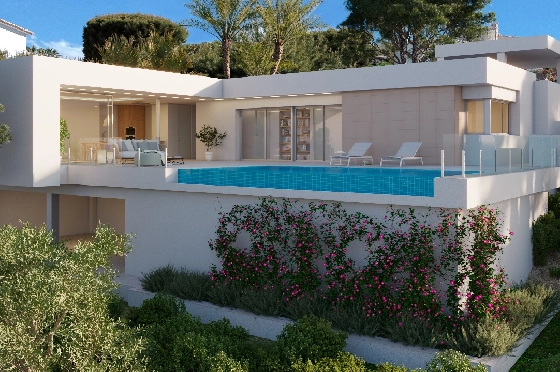Villa in Benitachell(Cumbre del Sol) zu verkaufen, Espace de vie 142 m², Terrain 956 m², 3 Chambres &agrave; coucher, 3 Badezimmer, Pool, ref.: VA-22965-2