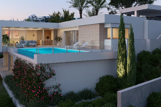Villa in Benitachell(Cumbre del Sol) zu verkaufen, Espace de vie 142 m², Terrain 956 m², 3 Chambres &agrave; coucher, 3 Badezimmer, Pool, ref.: VA-22965-8