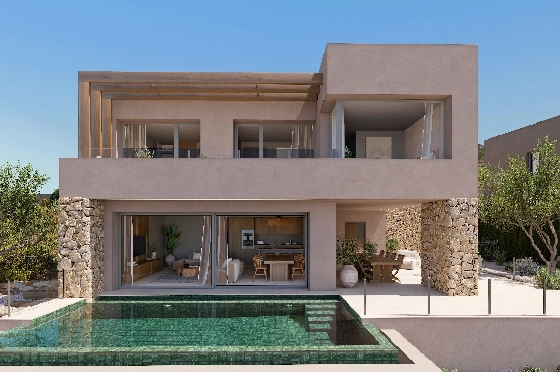 Villa in Lliber(Vall de Pop) zu verkaufen, Espace de vie 165 m², Terrain 437 m², 3 Chambres &agrave; coucher, 3 Badezimmer, Pool, ref.: VA-23429-17